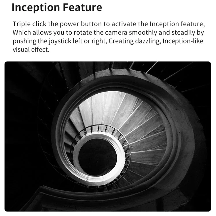 XIAOMIYOUPIN FUNSNAP Capture 2s Estabilizador Gimbal Portátil Estabilizador de 3 Ejes para Teléfono Móvil Palo Selfie Trípode