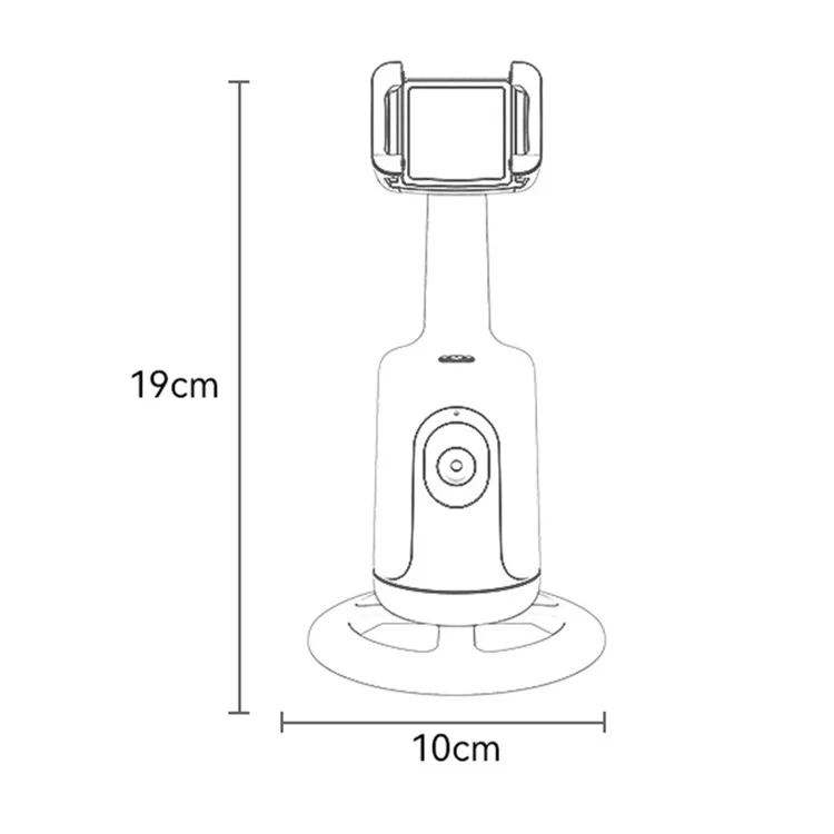 YESIDO SF15 Intelligent 360 Degree Gimbal Camera Face Tracking Gimbal Stabilizer with Phone Clip