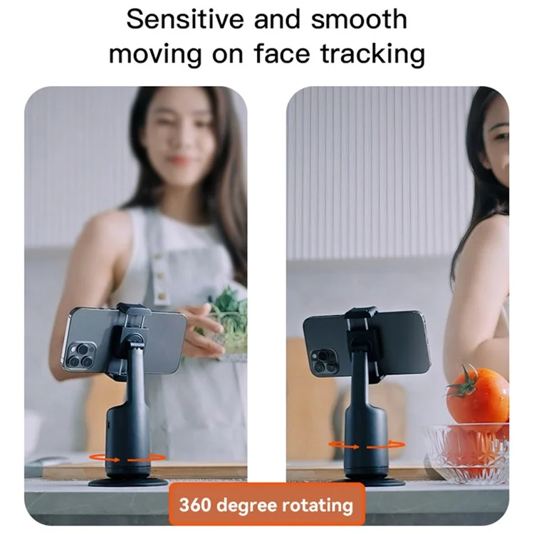 YESIDO SF15 Intelligent 360 Degree Gimbal Camera Face Tracking Gimbal Stabilizer with Phone Clip