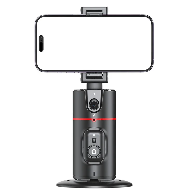 P02 Bureau Direct Streaming Gimbal Caméra Panoramique Suivre Trépied 360 degrés Reconnaissance Faciale IA Stabilisateur