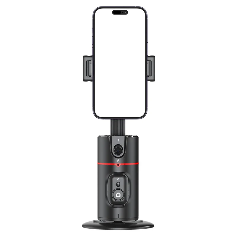 P02 Bureau Direct Streaming Gimbal Caméra Panoramique Suivre Trépied 360 degrés Reconnaissance Faciale IA Stabilisateur