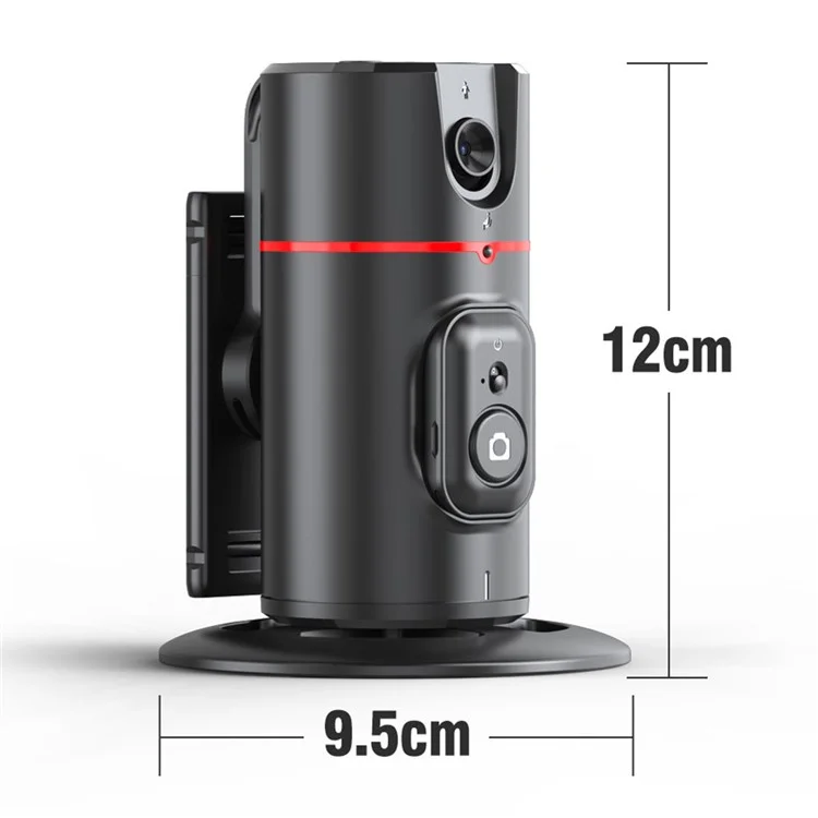 P02 Bureau Direct Streaming Gimbal Caméra Panoramique Suivre Trépied 360 degrés Reconnaissance Faciale IA Stabilisateur