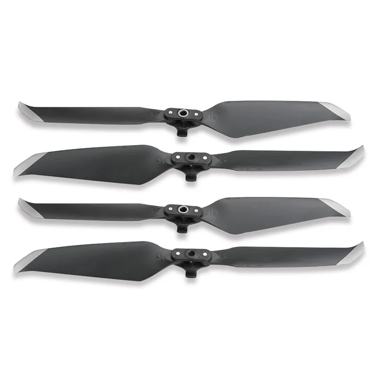 2 Pares 7238F Baja Hélice De Ruido Cuchillas Plegables Para DJI MAVIC AIR 2 - Plata