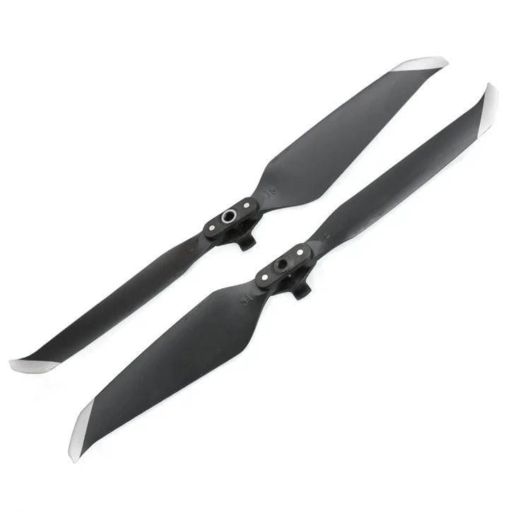 2 Pares 7238F Baja Hélice De Ruido Cuchillas Plegables Para DJI MAVIC AIR 2 - Plata