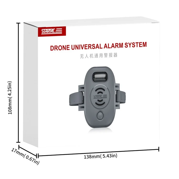 Sistema de Alarme Universal de Drone STARTRC 1139167 para a Série DJI Avata / Mavic / Air / Mini
