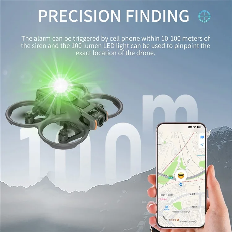 Sistema de Alarme Universal de Drone STARTRC 1139167 para a Série DJI Avata / Mavic / Air / Mini