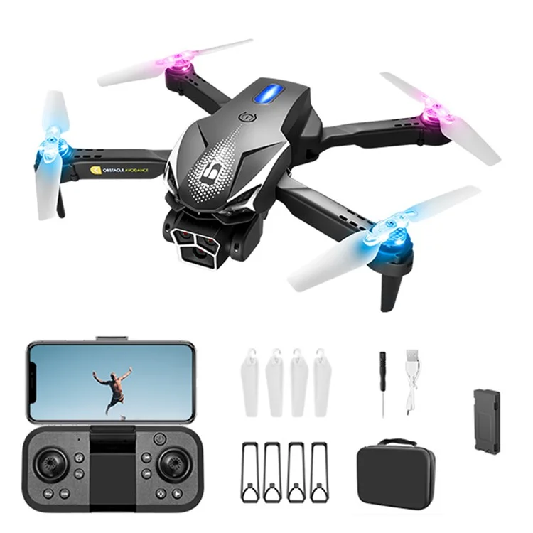 LU600 Four-Sided Obstacle Avoidance Folding Aircraft High Definition RC Drone, with 1 Battery