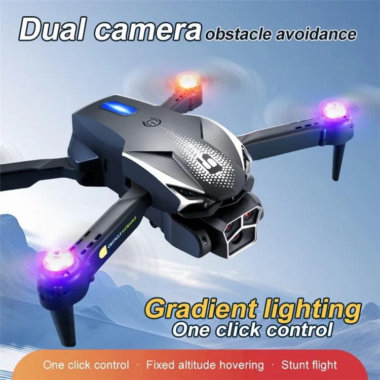 LU600 Four-Sided Obstacle Avoidance Folding Aircraft High Definition RC Drone, with 1 Battery