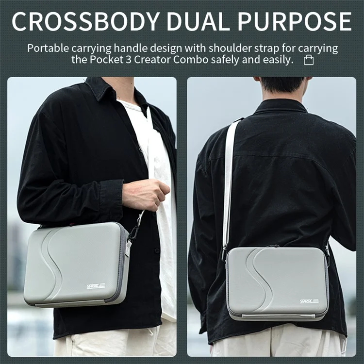 STARTRC 1143461 For DJI Mini 4K / Mini 2 SE / Mini 2 RC Drone Storage Bag PU Handbag Shoulder Bag