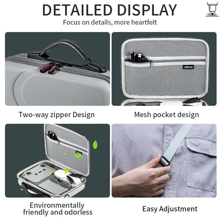 STARTRC 1143461 For DJI Mini 4K / Mini 2 SE / Mini 2 RC Drone Storage Bag PU Handbag Shoulder Bag