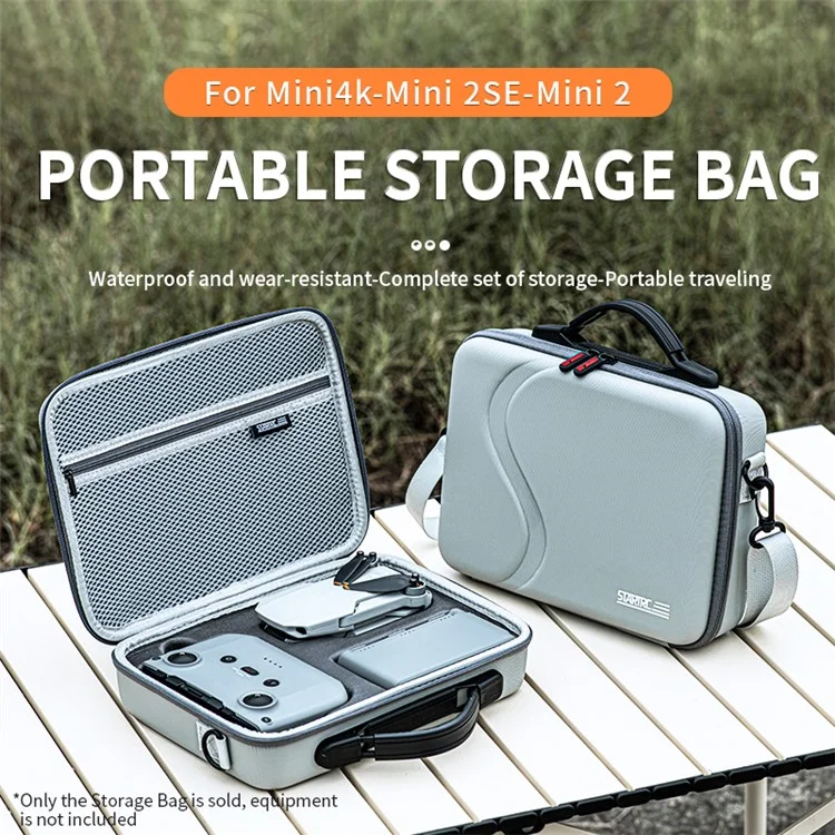 STARTRC 1143461 For DJI Mini 4K / Mini 2 SE / Mini 2 RC Drone Storage Bag PU Handbag Shoulder Bag