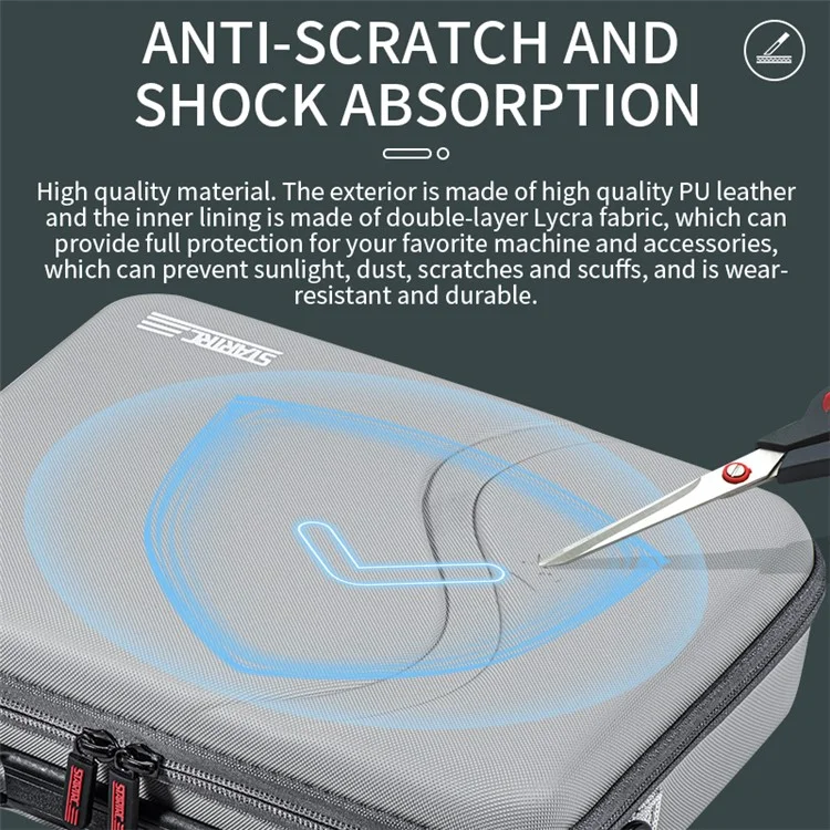STARTRC 1143461 For DJI Mini 4K / Mini 2 SE / Mini 2 RC Drone Storage Bag PU Handbag Shoulder Bag