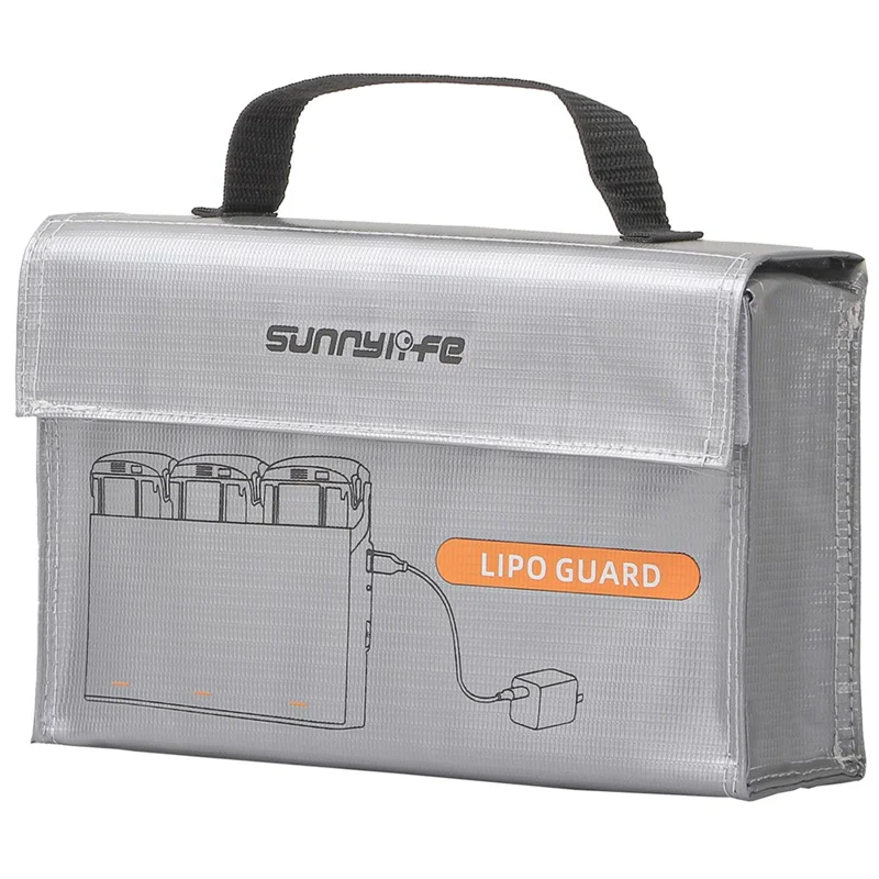 SUNNYLIFE DC830 For Drone Charging Hub Universal Lipo Battery Guard Explosion-Proof Bag