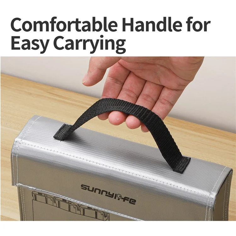 SUNNYLIFE DC830 For Drone Charging Hub Universal Lipo Battery Guard Explosion-Proof Bag