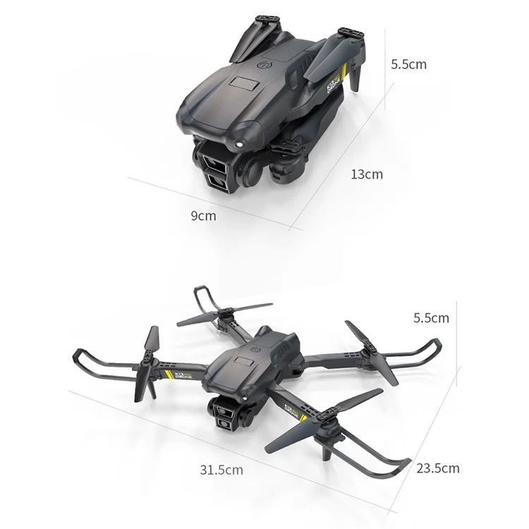 XKJ K13 Max Altitude Hold RC Drone HD Aerial Photography Foldable Quadcopter, Dual Lens / 1 Battery - Black

Квадрокоптер XKJ K13 с удержанием максимальной высоты, HD-аэрофотосъемкой, складной конструкцией, двойной линзой / 1 батарея - черный