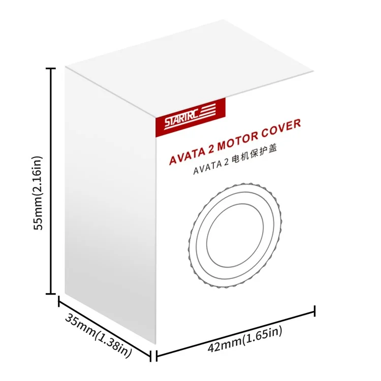 STARTRC 1143003 8Pcs for DJI Avata 2 Motor Cover ABS+PC Motor Protective Ring RC Drone Accessories