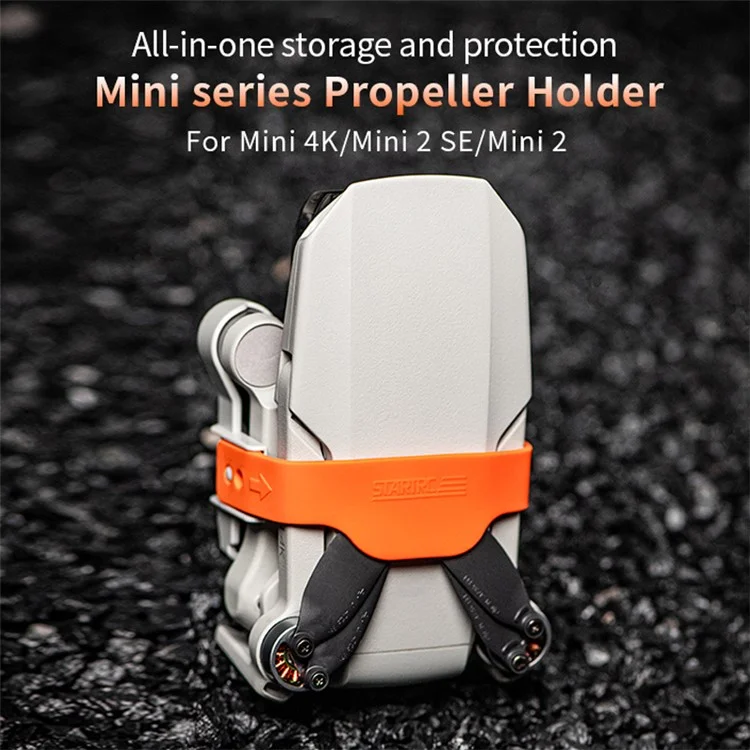 STARTRC 1143157 For DJI Mini 2 / Mini 2 SE / Mini 4K Drone Propeller Fixing Holder ABS+Silicone Propeller Stabilizer