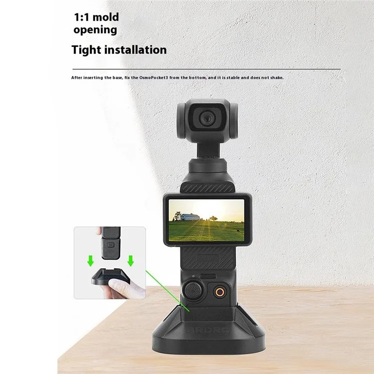 BRDRC Desktop-Stativhalterung für DJI Osmo Pocket 3 Stabiler Halter für Live-Streaming