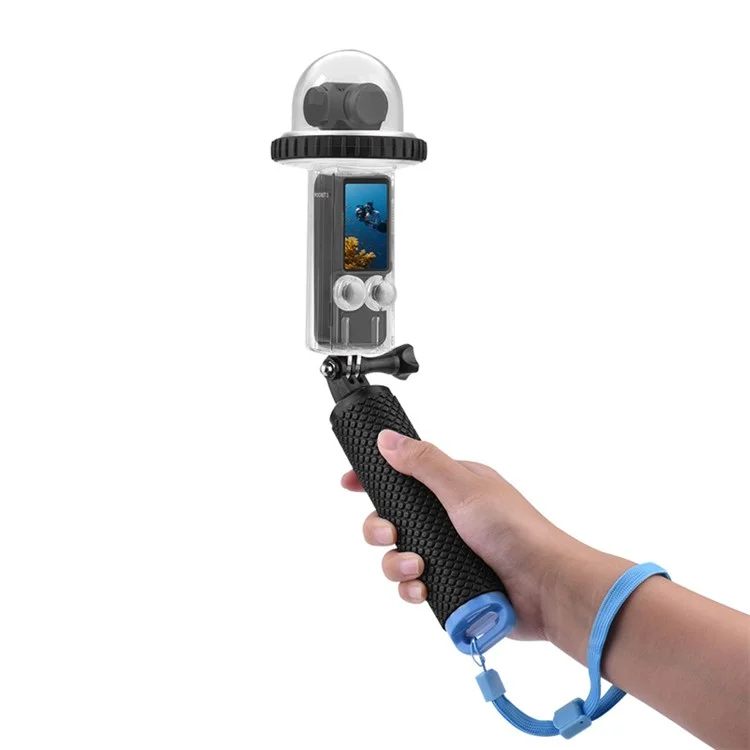 BRDRC Waterproof Case for DJI Osmo Pocket 3 40m Underwater Diving Action Camera Protector - Transparent Black