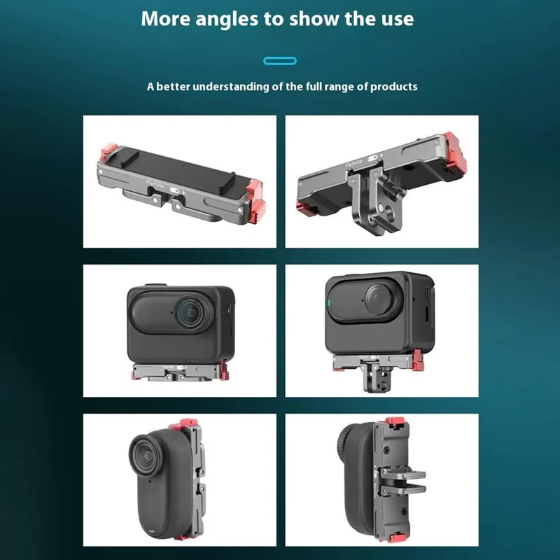 FLYMILE Camera Mount Adapter for Insta360 GO3 / GO3S Magnetic Quick Release Bracket Camera Accessories