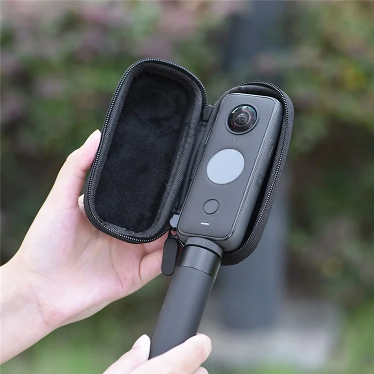 BRDRC For Insta360 X3 / One X2 / One X Action Camera Storage Case PU Protective Bag - Black