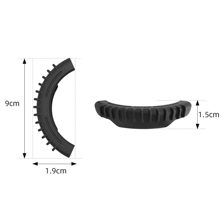 BRDRC 4Pcs / Set for DJI Avata 2 Anti-Collision Drone Propeller Guard TPU Protection Rings - Black