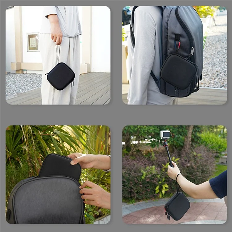 FLYMILE Para Insta360 GO 3S / GO 3 Estuche de almacenamiento y bolsa de transporte para cámara y accesorios - Material de PU
