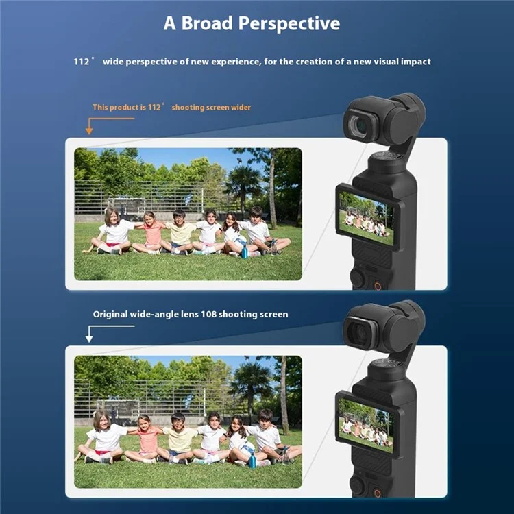 BRDRC для DJI Osmo Pocket 3 Wide-Angle Lens Optical Glass Ultra Wide Angle Camera Lens Filter