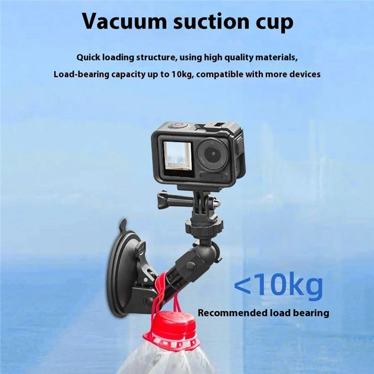 BRDRC Para DJI Osmo Pocket 3 Suction Cup Mount Holder Car Sport Camera Bracket