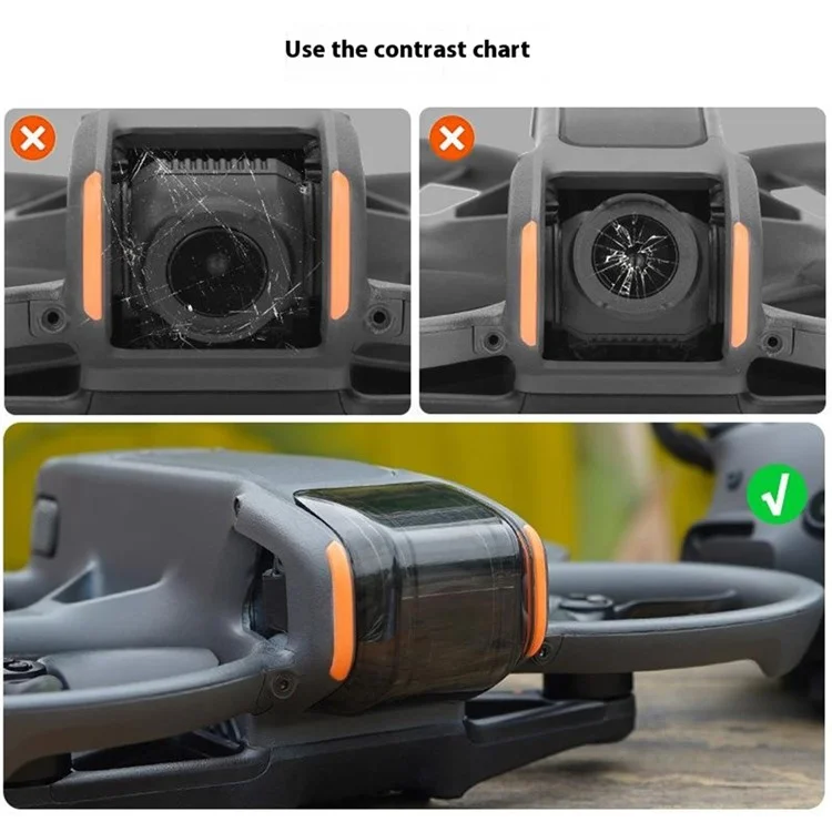 BRDRC For DJI Avata 2 Plastic Camera Lens Cap Guard Drone Gimbal Protector Case
