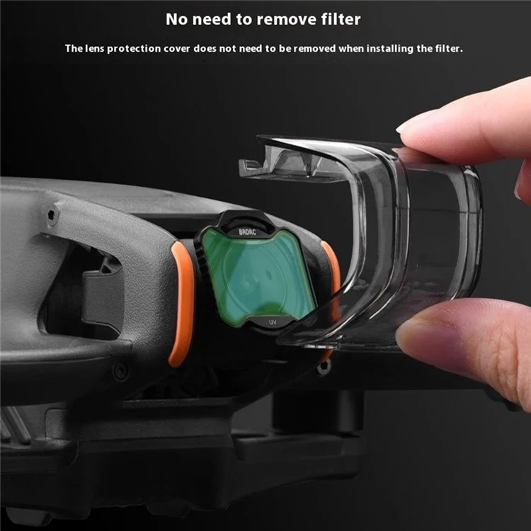 BRDRC For DJI Avata 2 Plastic Camera Lens Cap Guard Drone Gimbal Protector Case