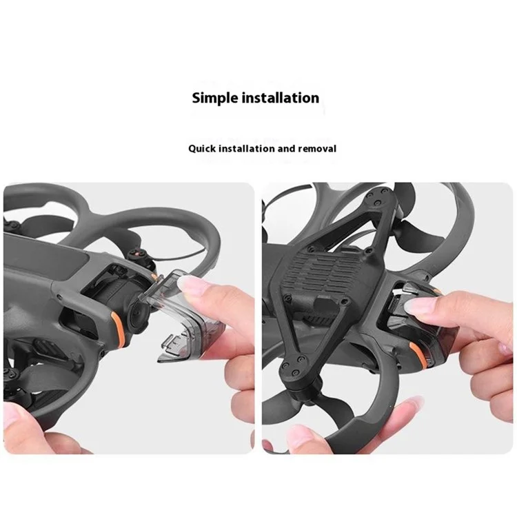 BRDRC For DJI Avata 2 Plastic Camera Lens Cap Guard Drone Gimbal Protector Case