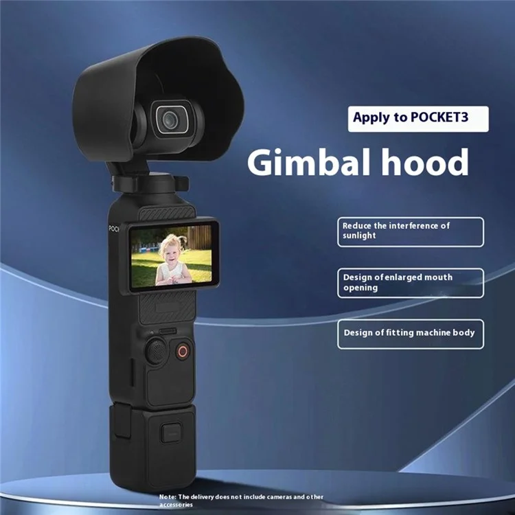 BRDRC для DJI Osmo Pocket 3 Lens Hood Anti-Glare Protection Sunshade Gimbal Camera Accessories