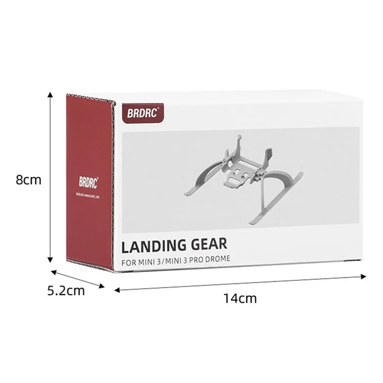 BRDRC For DJI Mini 3 / Mini 3 Pro Landing Gear Foldable Leg ABS Drone Accessories