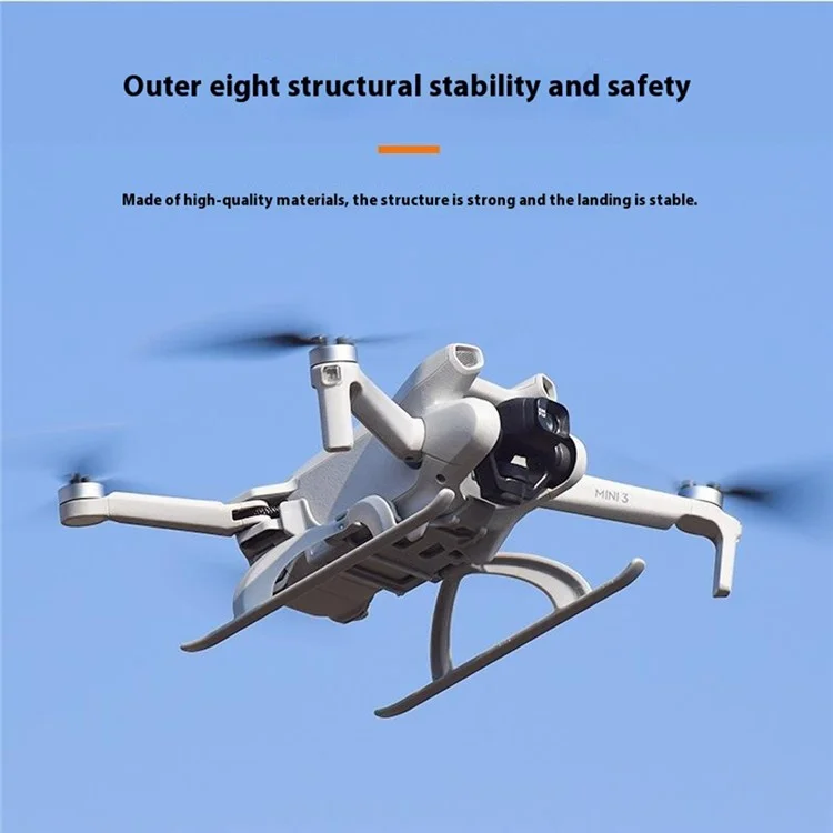 BRDRC For DJI Mini 3 / Mini 3 Pro Landing Gear Foldable Leg ABS Drone Accessories