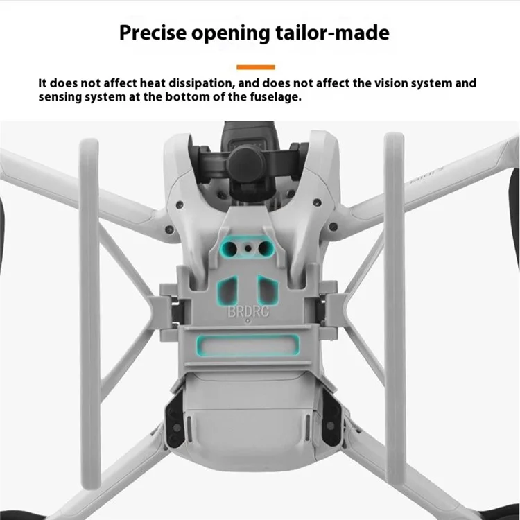 BRDRC For DJI Mini 3 / Mini 3 Pro Landing Gear Foldable Leg ABS Drone Accessories