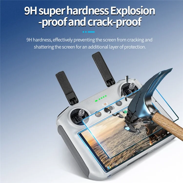STARTRC 1139983 Для DJI RC 2 / Пульт дистанционного управления RC с экраном HD Закалённое стекло экрана Плёнка + Пыль Удаление Инструмент для установки