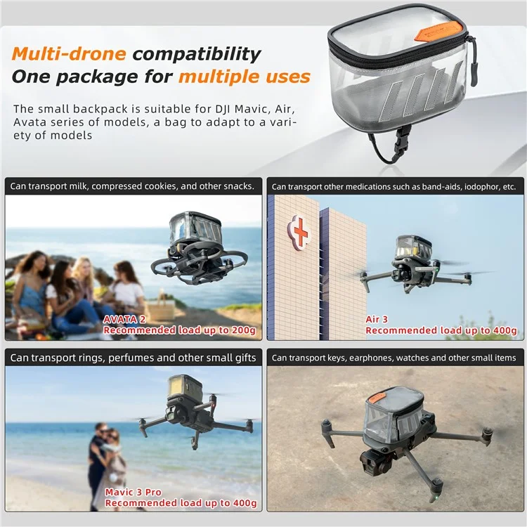 Startrc 1145502 Für DJI Air 3 / Avata 2 Drohnenzubehör Carrier Transport Bag DJI Drohnenzubehör