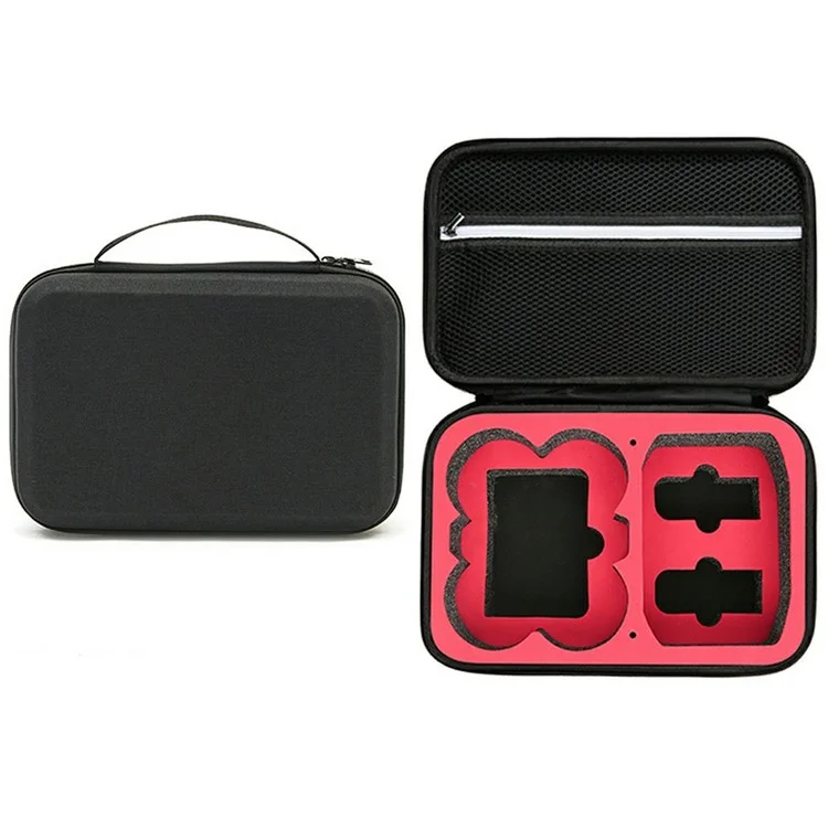 Portable EVA Storage Bag for DJI Neo RC Drone Shockproof Carrying Case - Black / Red