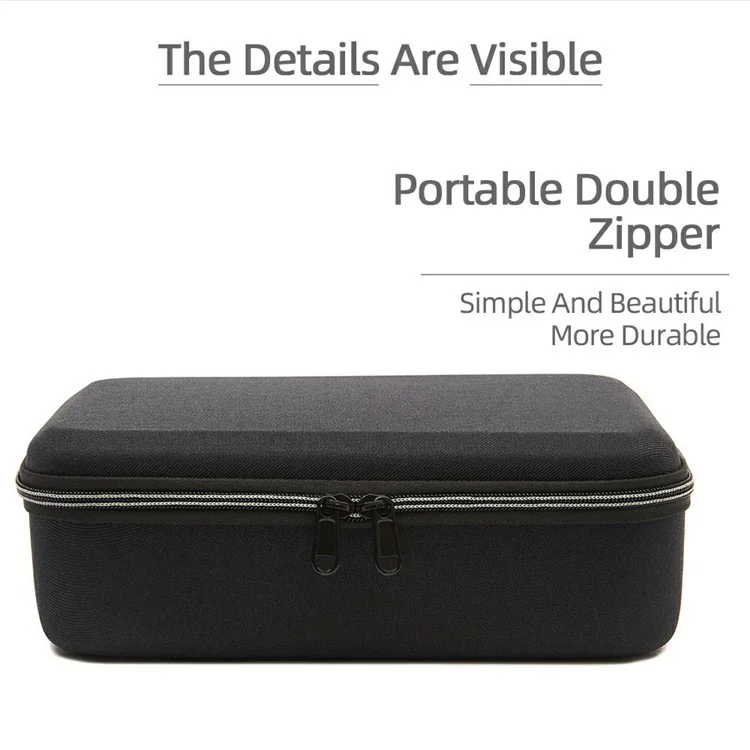Portable EVA Storage Bag for DJI Neo RC Drone Shockproof Carrying Case - Black / Red