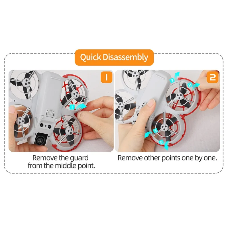Sunnylife NE-KC863 Para DJI Neo Propeller Protetor RC Drone Blade Guard Tampa de Proteção - Laranja
