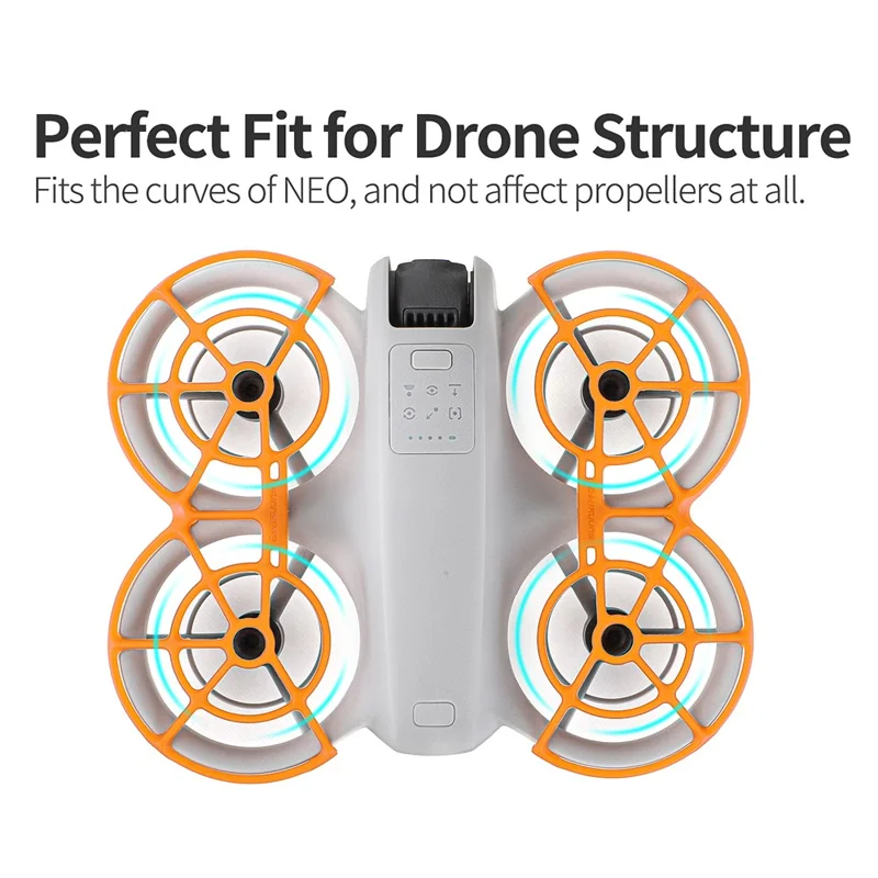 Sunnylife NE-KC863 Para DJI Neo Propeller Protetor RC Drone Blade Guard Tampa de Proteção - Laranja