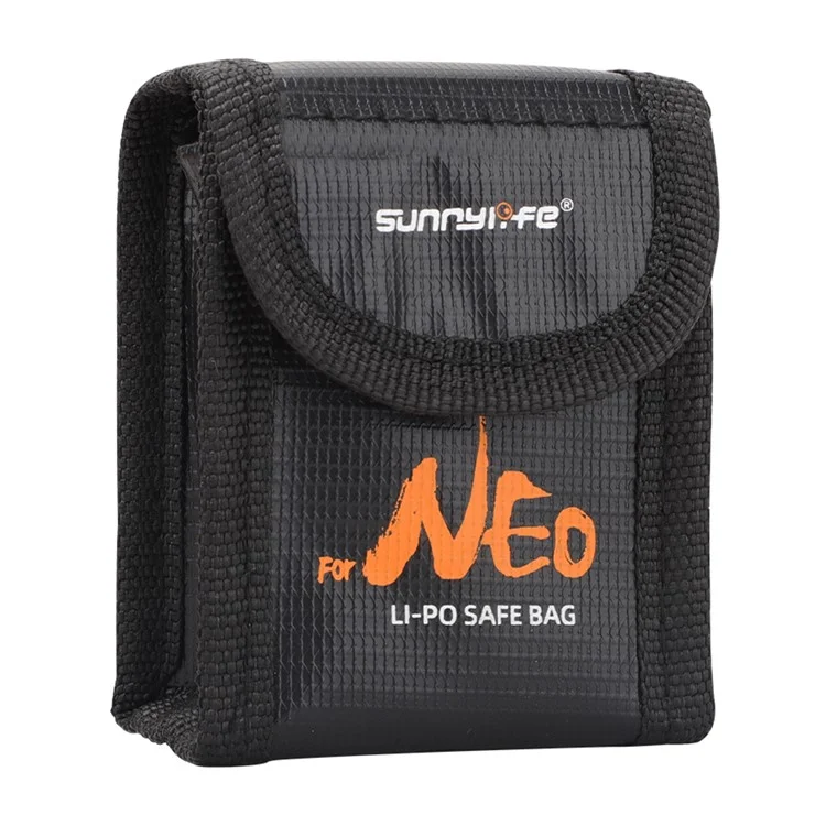 SUNNYLIFE NE-DC849 2-Battery Storage Bag for DJI Neo Drone Battery Explosion-Proof Carrying Case