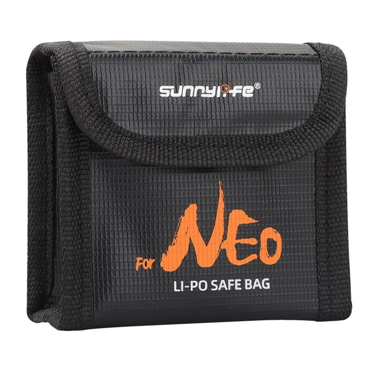 SUNNYLIFE NE-DC850 3-Battery Storage Bag for DJI Neo Drone Battery Explosion-Proof Carrying Case