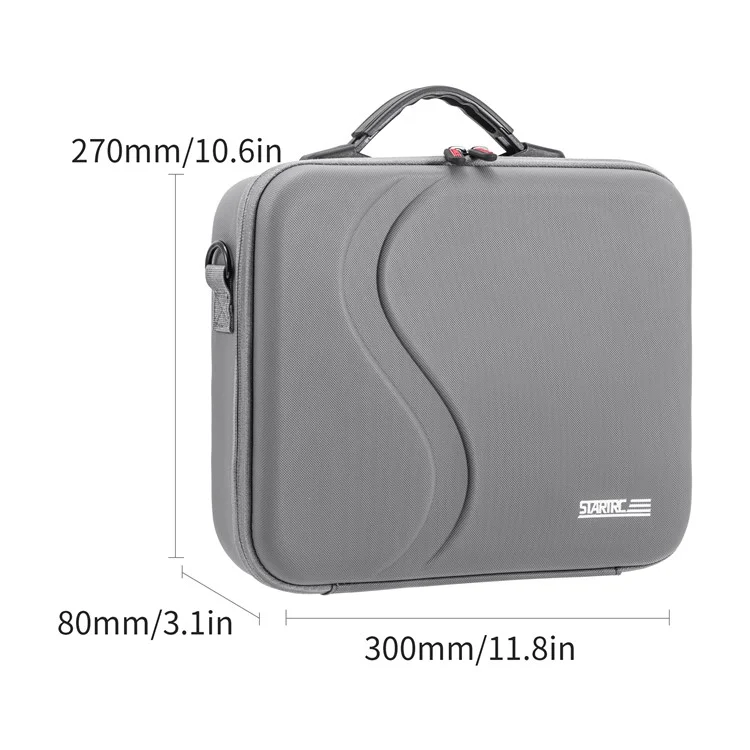 STARTRC 1150193 Portable PU Carrying Case for DJI Neo Drone with Shoulder Strap, 3-Battery Version