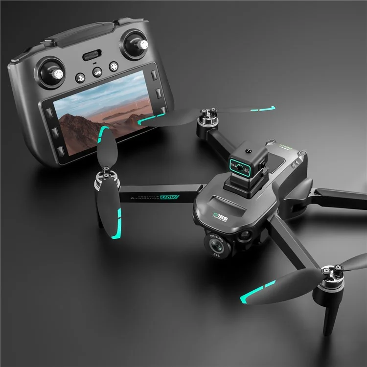 S159 HD Aerial Photography RC Drone GPS -positionierungshindernisvermeidung Quadcopter, 1 Batterie - Schwarz