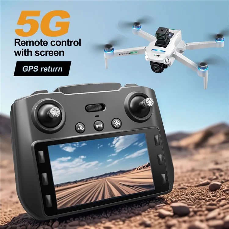 S159 HD Aerial Photography RC Drone GPS -positionierungshindernisvermeidung Quadcopter, 2 Batterien - Schwarz