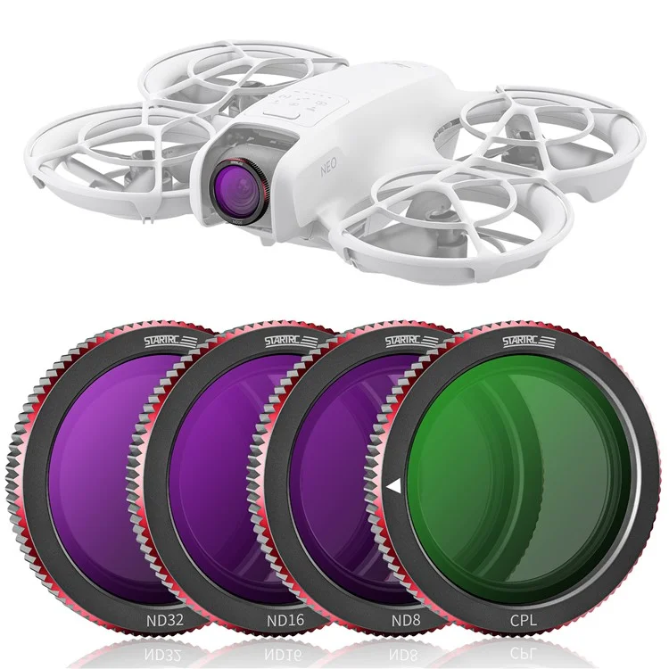 Startrc 1151596 4pcs / Establecer Para DJI Neo Cpl ND8 ND16 ND32 Filtros de Lentes de Drones de Vidrio Óptico