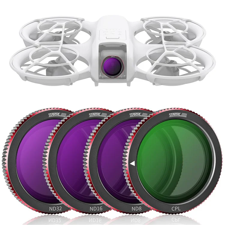 Startrc 1151596 4pcs / Establecer Para DJI Neo Cpl ND8 ND16 ND32 Filtros de Lentes de Drones de Vidrio Óptico