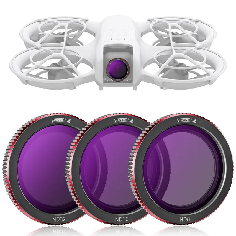 Startrc 1151572 3pcs / Definido Para DJI Neo Nd8 Nd16 Nd32 Filtros de Lente de Drones de Vidro Óptico